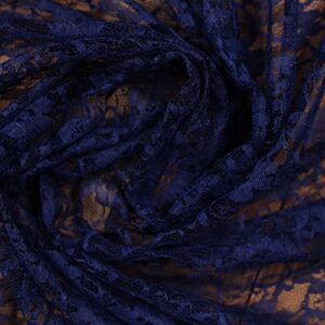 5 yard 40” inch wide - lightweight rasal soft fabric for bridal dress, voile crafts fashion items, wedding gown, crafting, banquet & party decoration silky shiny rasal fabric | navy blue