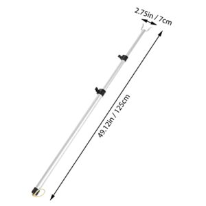 YARNOW Closet Pole with Utility Hook 49.12Inch Long Retractable Reach Hooks for High Area, Shelf, Closet Top