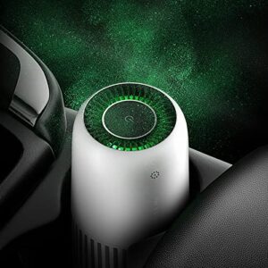 Air Purifier for Car Home Bedroom Portable Air Purifier Desktop USB Air Cleaner |with Color Lighting Black,White GP7