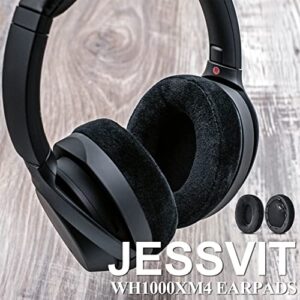 WH-1000XM4 Velour Earpads Replacement for WH1000XM4 WH-1000XM4 Headphones - Upgrade Soft Velour/Ear Cushion/Ear Cups by JESSVIT