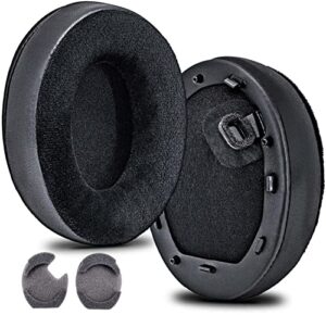 wh-1000xm4 upgrade hybrid velour earpads replacement for wh1000xm4 wh-1000xm4 headphones - soft velour/durable wear-resistant leather/ear cushion by jessvit