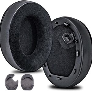 WH-1000XM4 Upgrade Hybrid Velour Earpads Replacement for WH1000XM4 WH-1000XM4 Headphones - Soft Velour/Durable Wear-Resistant Leather/Ear Cushion by JESSVIT