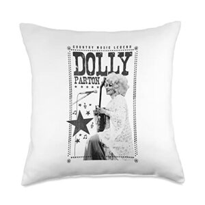 dolly parton country music legend throw pillow, 18x18, multicolor