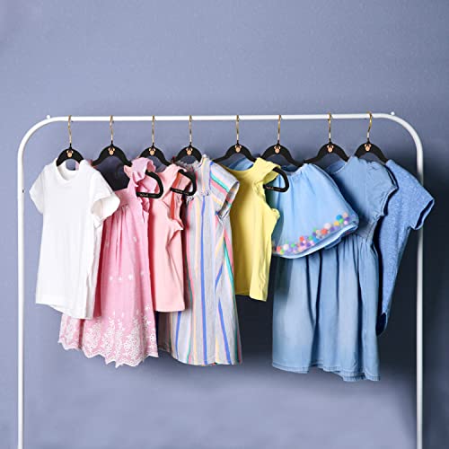 Minnie Mouse Velvet Hangers, Black Velvet Hanger Set of 25, Girls Hangers for Coats, Clothing, & More, Lovable & Adorable Minnie Mouse Kids Hangers