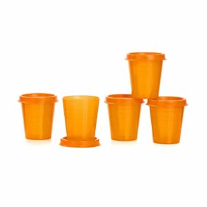 new tupperware tupper minis marigold - set of five (5)