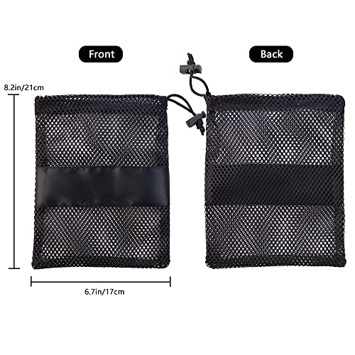 JOGILBOY 3 Pcs Mesh Bag with Sliding Drawstring Cord Lock Closure Laundry Bags Camping Nylon Drawstring Bag Storage Mesh Bags for Travel & Outdoor Activity Home Kitchen Supplies Collecting Toys