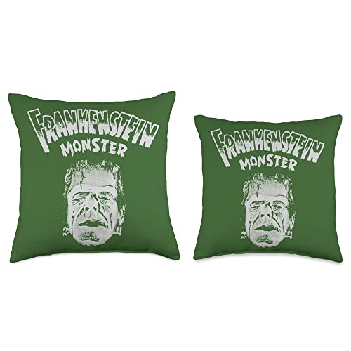 Halloween Vintage Horror Classics Gift Classic Horror Movie Vintage Frankenstein Monster Throw Pillow, 18x18, Multicolor