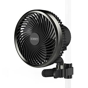 ac infinity cloudray s6, grow tent clip fan 6” with 10-speeds, ec-motor, weatherproof ip-44, auto oscillation, quiet hydroponics circulation cooling