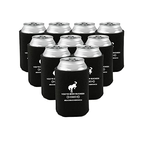 You've Been Bucked Can Cozie Holder | Bulk 20 Pack | Collapsible Foam Can Cozie Holder | Buck Buck Bronco | #BuckBuckBronco #BuckYeah