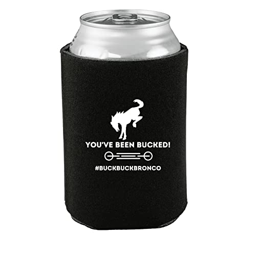 You've Been Bucked Can Cozie Holder | Bulk 20 Pack | Collapsible Foam Can Cozie Holder | Buck Buck Bronco | #BuckBuckBronco #BuckYeah