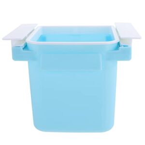operitacx under desk drawer trash can sliding pull- out waste containers garbage can trash recycling bins for kitchen cabinets office desks sky- blue