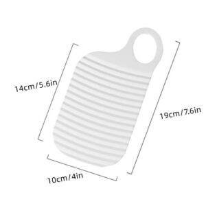 Mini Washing Board Portable Plastic Household Washboard Reusable Washing Laundry Board for Home , Suitable for Home and Travel, Outdoor, Brown, 3*3