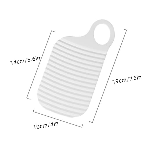 Mini Washing Board Portable Plastic Household Washboard Reusable Washing Laundry Board for Home , Suitable for Home and Travel, Outdoor, Brown, 3*3