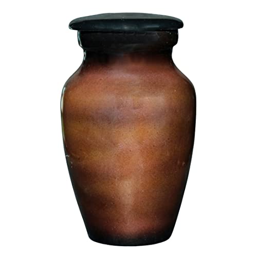 Small Designer Brown Butterfly Urns with a Keepsake Velvet Box for Human Ashes | Handcrafted Cremation Urns for Human Remains