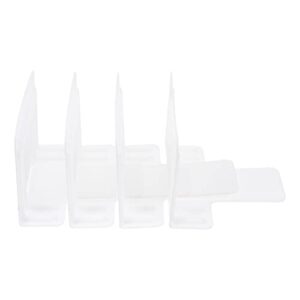 operitacx refrigerator replacement shelves drawer dividers organizers clear plastic drawers separator 4pcs adjustable kitchen drawer organizer for clothing utensil office bookshelf storage