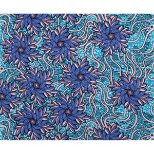 African Fabric Polyester African Ankara Print Fabric 6 Yards African Fabric by The Yard One Piece(FP180)