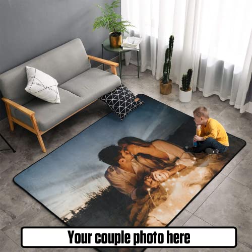 Custom Rug Personalized Add Your Own Logo Image Carpet Upgrade Ultra Soft Anti-Skid Area Rugs for Living Room Bedroom Kids Room Home Decor 36 x 24 Inch