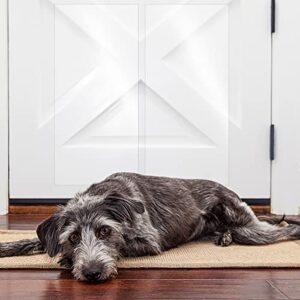 FTSTC Door Protector from Dog Scratching, 8.3-inch x 79-inch Clear Door Scratch Protector, Heavy Duty Door Guard Cover for Dog and Cat Clawing, Flexible Door Scratch Shield