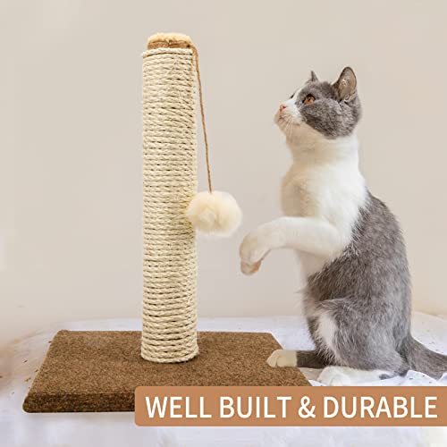 Cat Sisal Rope 164-Feet 4mm for Scratcher Repair and Replace Scratching Post, DIY Hemp Twine Rope for Cat Tree Tower Carpet Mat Kicker House, Pet Toy, and Crafts Gardening Home Decorating