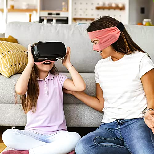 VR Eye mask Headband 4 Pieces Breathable Sweat-Absorbing Stretch mask for VR Exercise, Supernatural Virtual Reality Headset VR Equipment Accessories, Headband for Men and Women Home