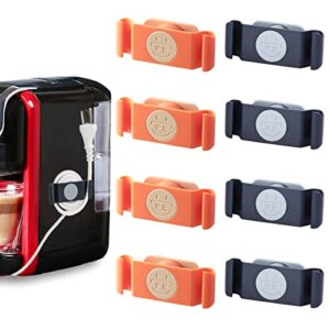 8pcs cord organizer for appliances, upgraded appliance cord winder cord wrapper cord holder organizer stick on mixer, blender, coffee-maker, toaster, pressure-cooker and air-fryer