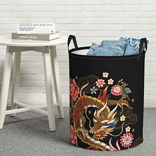 Dragon Laundry Hamper Cool Laundry Baskets Large Clothes Hampers Toy Organizer Hamper Bag Storage Bin Dirty Clothes