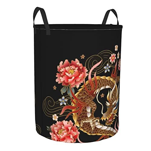 Dragon Laundry Hamper Cool Laundry Baskets Large Clothes Hampers Toy Organizer Hamper Bag Storage Bin Dirty Clothes