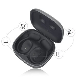 Oladance Open Ear Headphones Travel Charging Case - Extra 78.4 Hours Playtime with Built-in 2550mAh Large Capacity Battery, Protective Smart Case for Travel and Outdoor Activities- Grey（No Earbuds）