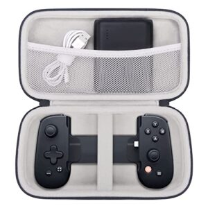 elonbo hard travel case for backbone one mobile gaming controller,compatible with backbone one for iphone/iphone playstation edition/android/android playstation edition， handheld gaming console holder