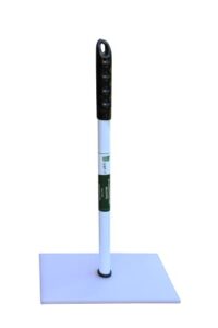 tamp-it touchless hand trash compactor tool, safely manage overflowing trash & recycling (18" - 10" x 6")