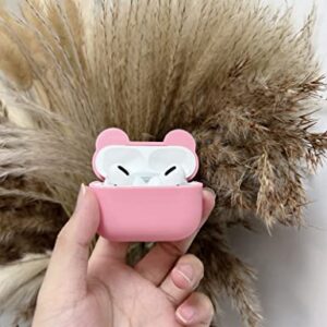 Cute Case Design for Apple AirPods Pro Anime Animal Cool Kawaii Cover Silicone Shell Anti-Fall Cases for AirPods Pro 2019 with The Carabiner for Men Women (Airpods Pro, Cute Piggy)