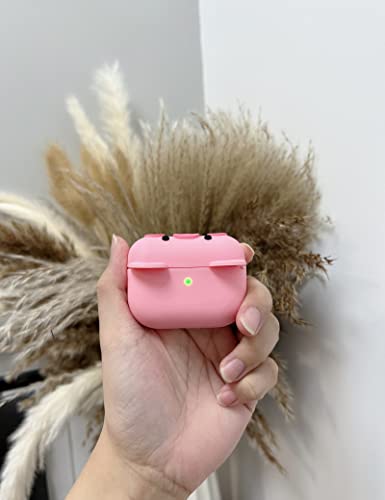 Cute Case Design for Apple AirPods Pro Anime Animal Cool Kawaii Cover Silicone Shell Anti-Fall Cases for AirPods Pro 2019 with The Carabiner for Men Women (Airpods Pro, Cute Piggy)