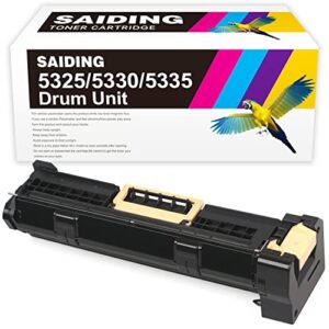 saiding remanufactured drum unit compatible for xerox 013r00591 drum cartridge for workcentre 5325 5330 5335 printer (1 black)