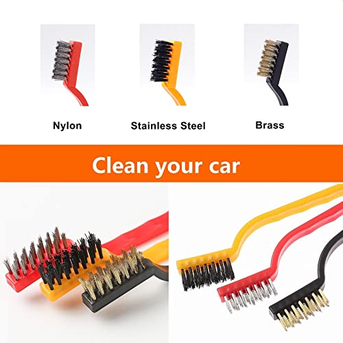 Netzu Car Detailing Brush Set, 22Pcs Car Wash Brush Set with Wheels Brush, Tire Cleaning, Car Interior Detailing kit, Drill Brush Set, Rim Brush, Storage Bag