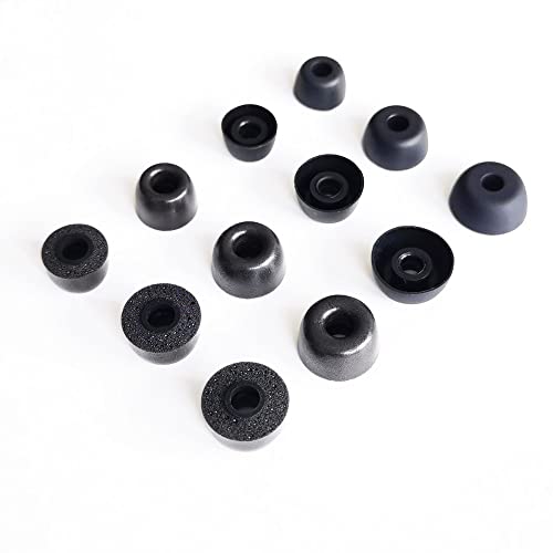 12pcs Eartips Fit for Jabra Elite 65t 75t Elite Active 65t 75t,LG HBS FN4 FN6 Memory Foam Eartip Silicone Earpad by TENNMAK