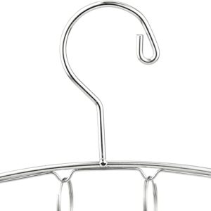 WAIKAS [Pack of 2 pcs] Socks Underwear Hanger,Stainless Steel Hanger，Stainless Steel Sock Hanger with 8 Clips, Suitable for Drying Socks, Underwear, Baby Clothes, Towels