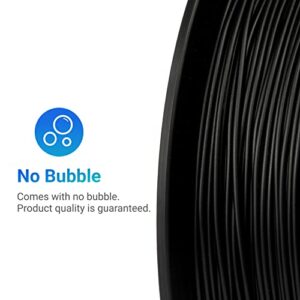 Snapmaker PLA 3D Printer Filament 1.75mm, 1kg Spool (2.2 lbs) - Dimensional Accuracy +/- 0.03mm, Fit Most FDM Printer (Black-2)