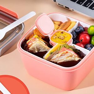 Cezoyx 3 Pack Salad Lunch Container To Go, 52 Oz Reusable Salad Bowl with 3 Compartment, Salad Dressings Container for Salad Toppings, Fruit, Lunch