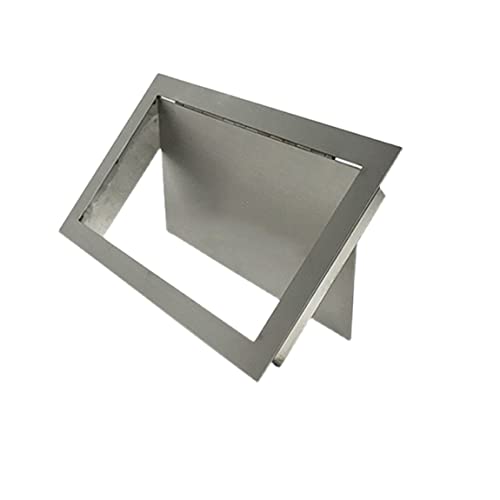304 Stainless Steel Wall Side Mounted Kitchen Bath Cabinet Flush Built-in Hinged Flap Cover Trash Bin Garbage Chute