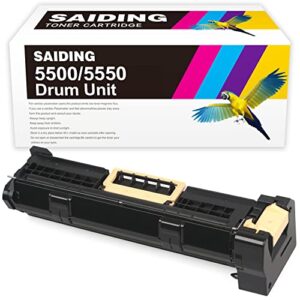saiding remanufactured drum unit replacement for 113r00670 drum cartridge for xerox phaser 5500 5550 printer (1 black)