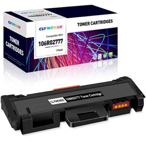 clywenss compatible 106r02777 black toner cartridge replacement for xerox 106r02777 toner for xerox phaser 3260 workcentre 3215 phaser 3052 toner cartridge (3,000 pages, 1 black high yield )