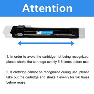 LCL Compatible Toner Cartridge Replacement for Xerox WorkCentre 7525 7835 7845 7530 7535 7545 7556 7830 7845 7855 6R01513 006R01513 006R01516 006R01515 006R01514 (4-Pack Black Cyan Magenta Yellow)