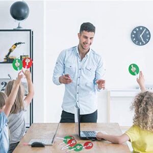 30 Pack Thumbs up Thumbs Down Classroom Voting Paddles Handy Teacher Classroom Event Supplies Plastic Thumbs up Sign Green Red Yes or No Paddles True False Paddles for School Student