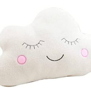 Uewidiod Star Pillow Moon Cloud freshroom Decoration Home Cushion Bed Pillow (Clouds 21.5*17.7inch/55*45cm, White)