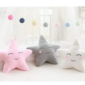 Uewidiod Star Pillow Moon Cloud freshroom Decoration Home Cushion Bed Pillow (Clouds 21.5*17.7inch/55*45cm, White)