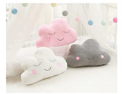 Uewidiod Star Pillow Moon Cloud freshroom Decoration Home Cushion Bed Pillow (Clouds 21.5*17.7inch/55*45cm, White)