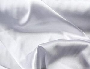 premium bridal wedding satin charmeuse fabric 60" wide (white)