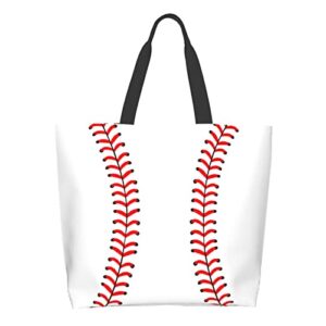 yopigot baseball bag handbag for woman shopping bag travel bag baseball canvas casual bag sports bag for mom gifts