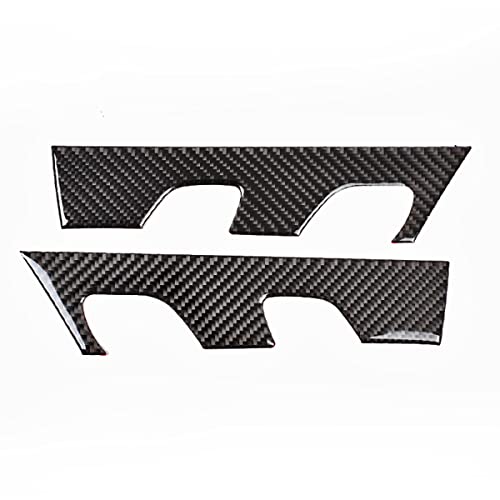 taruisixt for Ford Ranger 2015 2016 2017 2018 2019 2020 2021 Real Carbon Fiber （Soft） Car Back Row Inner Door Decorative 3D Sticker Car Interior Accessories