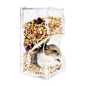 hamster automatic feeder guinea pig food bowl guinea pig accessories assembled fixed food bowl for mouse guinea pig parrots mini chinchilla hedgehog hamster small animal